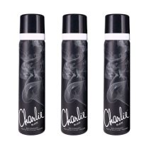 Charlie Body Spray Black White Musk & Mandarin 75 ML - Pack of 3