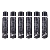 Charlie Body Spray Black White Musk & Mandarin 75 ML - Pack of 6