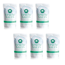 Elysium Spa Natural Eucalyptus Epsom Salts 1kg - Pack of 6