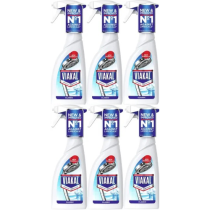 Viakal Classic Limescale Remover Spray 500ml bottle on a clean bathroom surface
