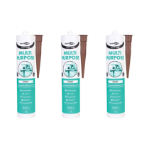 Bond It Multi-Mate Brown Multipurpose Sealant 310ml - Pack of 3