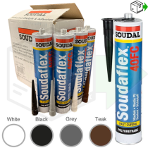 Soudal Soudaflex 40 FC Polyurethane Sealant/Adhesive White 310ml - Pack of 12