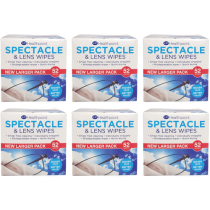 Healthpoint Spectacle Lens Wipes Biodegradable 52s - Pack of 6