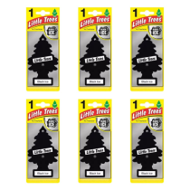 Little Trees Car Air Freshener Black Ice - Pack of 6