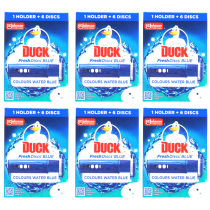 Duck Fresh Discs Holder Starter Pack Toilet Cleaner 1 Holder 6 Discs - Pack of 6