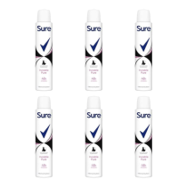 Sure Invisible Pure Antiperspirant Deodorant for Women 200ml - Pack of 6