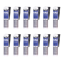  Bond It Premiere HA6 Black Marine Grade RTV Silicone Sealant 310ml  - Pack of 12