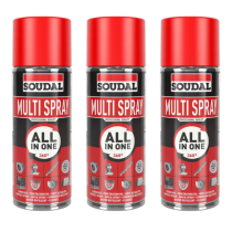 Soudal Multi-Purpose Oil Spray 400ml - Pack of 3