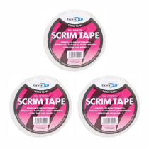 Bond It Tigris Tapes Self Adhesive Scrim Tape 48mm x 90m - Pack of 3