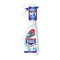 Viakal Classic Limescale Remover Spray 500ml bottle on a clean bathroom surface
