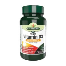 Natures Aid Vegan Vitamin D3 1000IU for Immune System 60 Tablets 