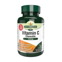 Natures Aid Vitamin C 500mg Chewable Sugar Free 50 Tablets 