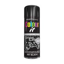 Paint Factory Colour It Quick Drying Paint Jet Black Gloss Finish 250ML