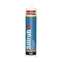 Soudal Silirub 2 Neutral Silicone Sealant Clear 300ml