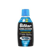 Buster Bathroom Drain Unblocker 600ml fast-acting liquid solution bottle
