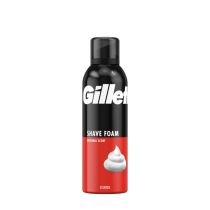 Gillette Original Scent Shave Foam 200ml can on white background
