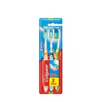 Colgate Extra Clean 3-Pack Toothbrush with Back Teeth Reach