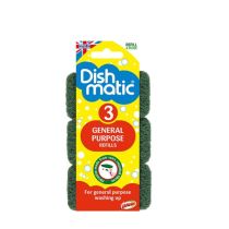 Dishmatic Heavy Duty Refill Sponges Triples for Tough Cleaning