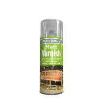 Paint Factory Clear Matt Varnish Spray Can 250ml
