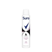 Sure Invisible Pure Antiperspirant Deodorant Aerosol for Women 200ml