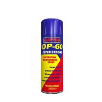 Rapide DP60 Penetrating Cleaning Maintenance Spray 250ml can on a workshop bench
