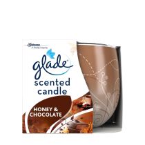 Glade Honey and Chocolate scented candle air freshener 120g glass jar
