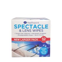 Healthpoint Spectacle Lens Wipes Biodegradable 52s