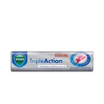 Vicks Triple Action Sugar Free Lozenges Blackcurrant 42GM