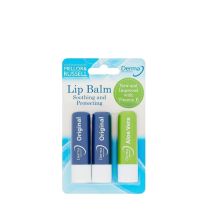 Derma Intensive Lip Balm Mega Value Pack for Hydrated Lips 3 Balms