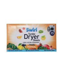 Swirl Tumble Dryer Sheets Tropical 35 PK