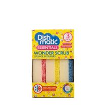 Dishmatic Wonder Scrub Non-Scratch Dual Action Sponge Scourers 3 Pack