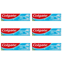 Colgate Toothpaste Fresh Minty Gel 75ml - Pack of 6