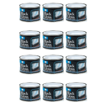 151 Coatings Black Gloss Non-Drip Paint Tin 180ML - Pack of 12