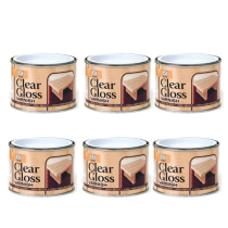 151 Coatings Clear High Gloss Wood Varnish Tin 180ML - Pack of 6