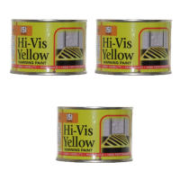 151 Coatings Hi-Vis High Visibility Yellow Warning Paint 180ML - Pack of 3