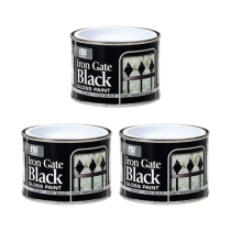 151 Coatings High Performance Iron Gate Black Gloss Paint 180ML - Pack of 3
