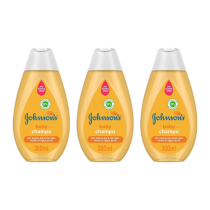 Johnson's No Tears Baby Shampoo For Kids 300ml bottle on a bathroom shelf

