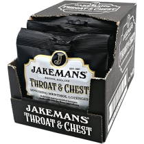 Jakemans Throat and Chest Menthol Sweets Cherry 73g - Pack of 12
