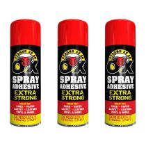 Strong As An Ox Spray Adhesive Extra Strong for Multipurpose 500ml - Pack of 3