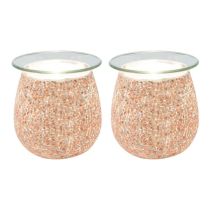 Airpure Rose Gold Mosaic Electric Wax Melter With Back Light - Pack of 2