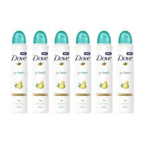 Dove Go Pear and Aloe Vera Scent Deodorant Spray 250ml - Pack of 6