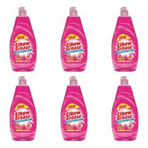 Elbow Grease Pink Blush Washing Up Liquid 600ml bottle beside a kitchen sink
