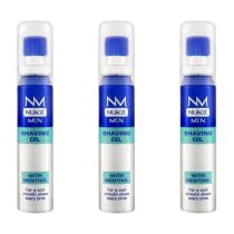 Nuage Men Shaving Oil With Menthol Cool & Smooth Shave 20ml - Pack of 3