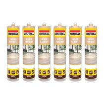 Soudal Parquet Joint Sealant 300ml - Pack of 6