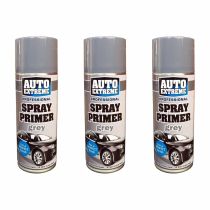 Rapide Auto Extreme Spray Paint Grey Primer Finish 400ml - Pack of 3