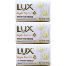 Lux Bright Impress Soap Bar Japanese White - Pack of 3