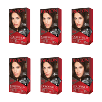Revlon Colorsilk Beautiful Color Brown Black - Pack of 6