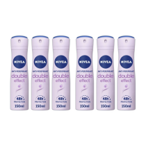 Nivea Double Effect Antiperspirant Deodorant 150Ml - Pack of 6