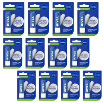 NIVEA Lip Balm Original Care 4.8g - Pack of 12
