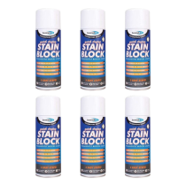 Bond It Decorators Range Stain Block Quick Drying White Spray 400ml - Pack of 6